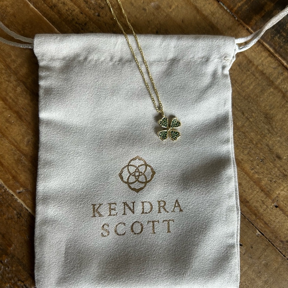 Kendra Scott Gold Clover Necklace